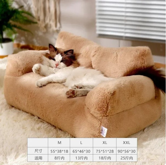 Cat bed House Plush Dog Sofa Bed (65*46*30cm)
